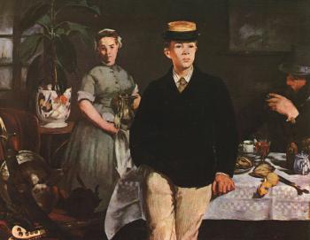 Edouard Manet : The Luncheon in the Studio